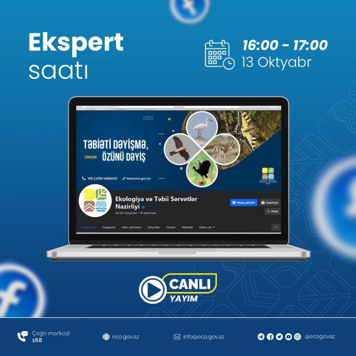 “Ekspert saatı” rubrikasının növbəti buraxılışı bu tarixdə keçiriləcək
