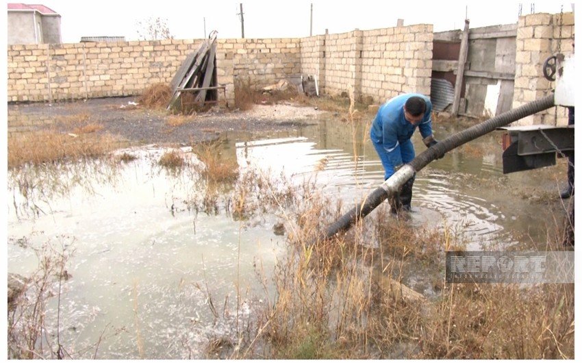 Sumqayıtda kanal daşıb, 10 minə yaxın sakinin yaşadığı ərazini su basdI- FOTO
