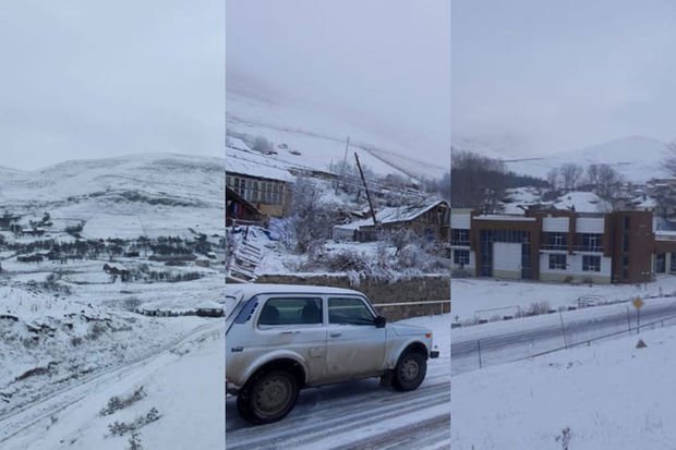 Daşkəsən, Gədəbəy rayonlarına və Şahdağa qar yağıb