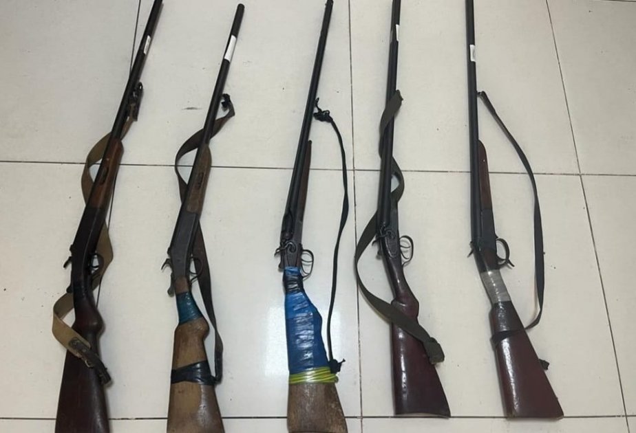 Cəlilabad sakinləri qanunsuz saxladıqları ov silahlarını təhvil veriblər