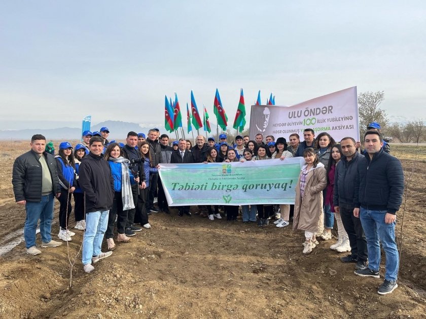 Naxçıvanda "Heydər Əliyev İli"nə töhfə olaraq növbəti ağacəkmə aksiyası keçirilib - FOTO