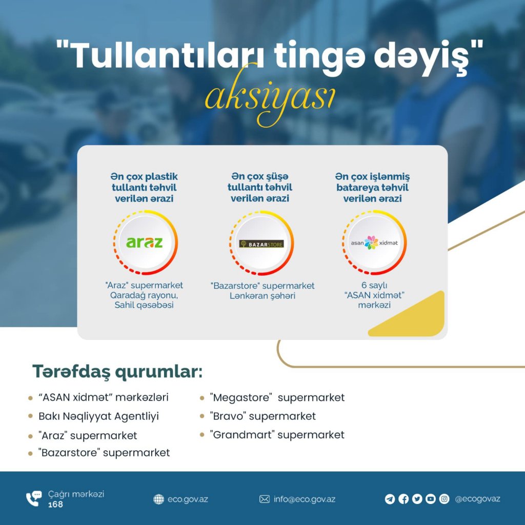 Ekologiya və Təbii Sərvətlər Nazirliyi təşəkkür etdi