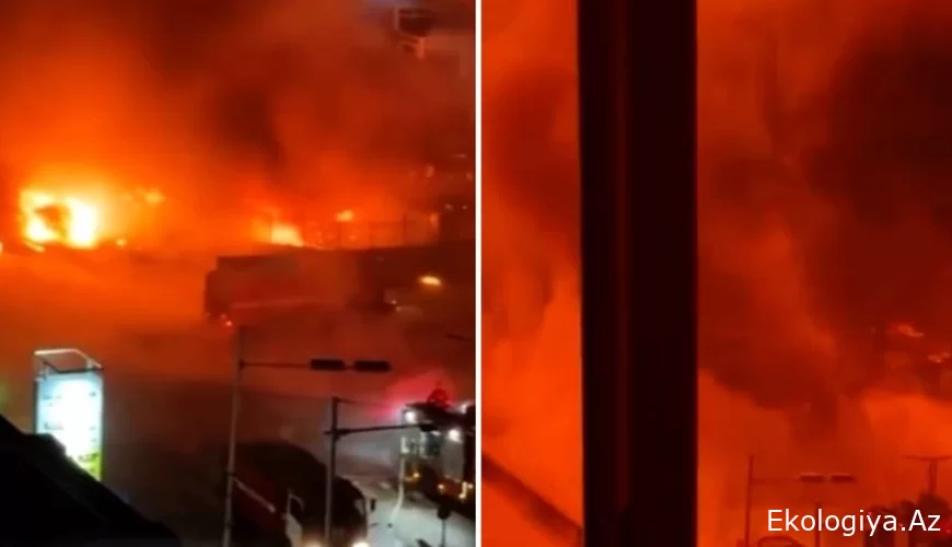 60 ton maye qazla yüklənmiş tanker partladı - Ölü və yaralılar var (VİDEO, FOTO)