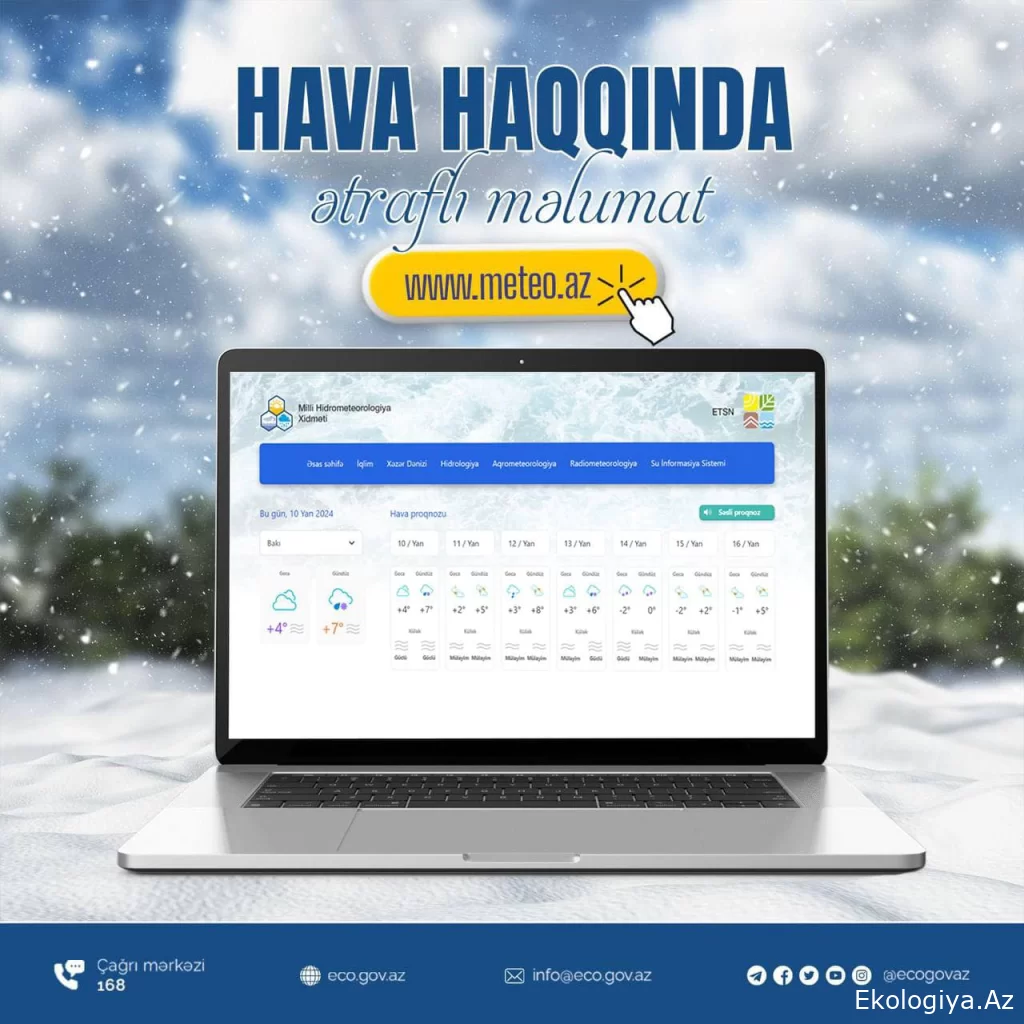 Ölkədə şaxtalı hava şəraiti davam edir
