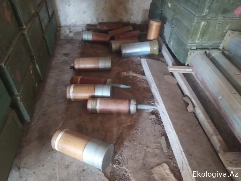 Xocavəndin Kiş kəndi ərazisində top və tank mərmiləri aşkarlanıb