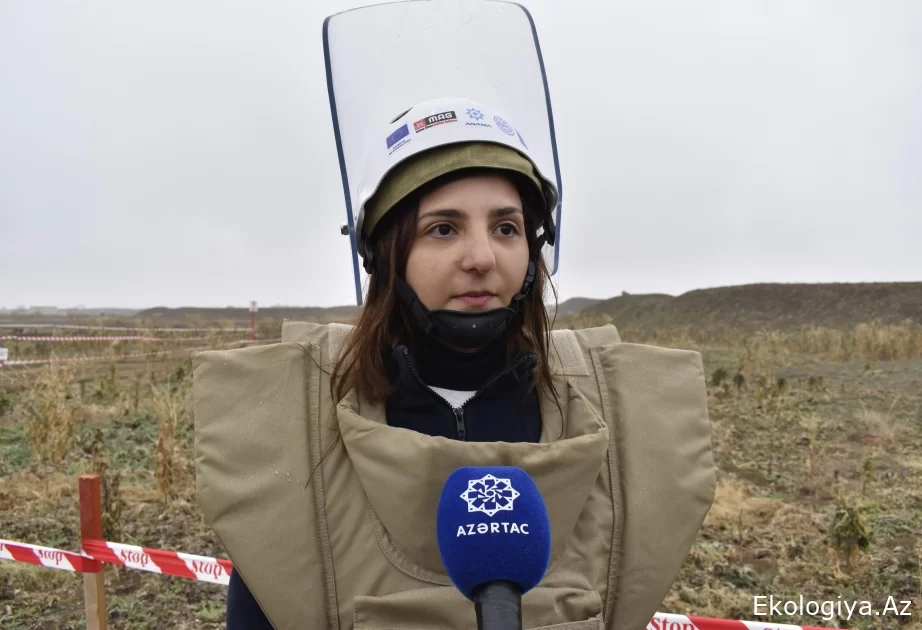 Minaaxtaran qadın: İstəyirəm ki, keçmiş məcburi köçkünlərimiz bu torpaqlarda təhlükəsiz yaşasınlar FOTO