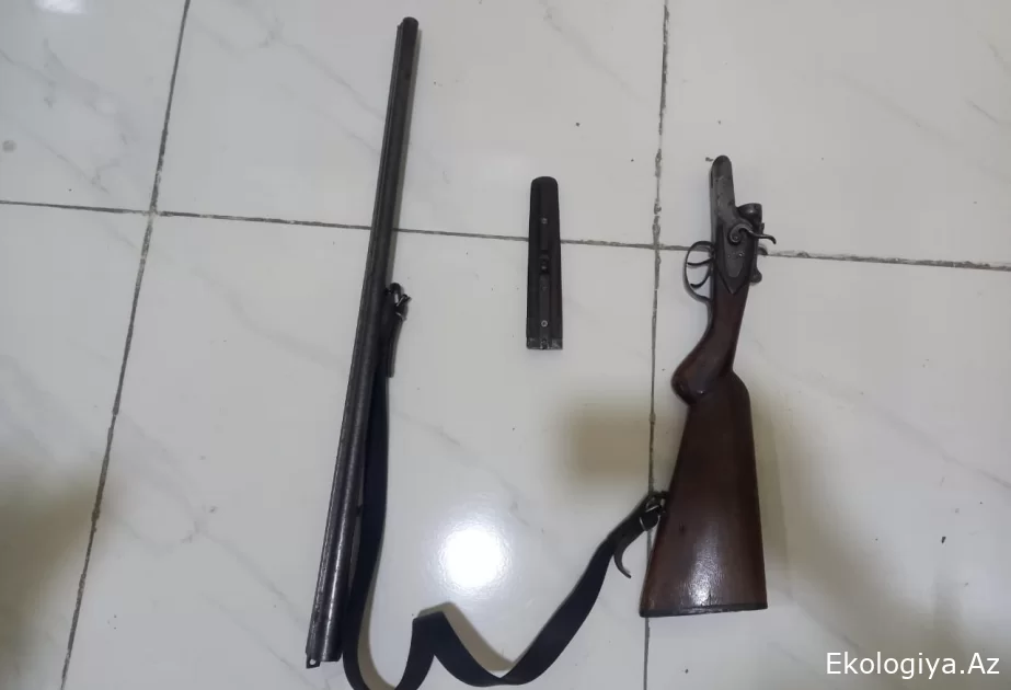 Göyçay sakinindən qanunsuz saxladığı odlu silah götürülüb