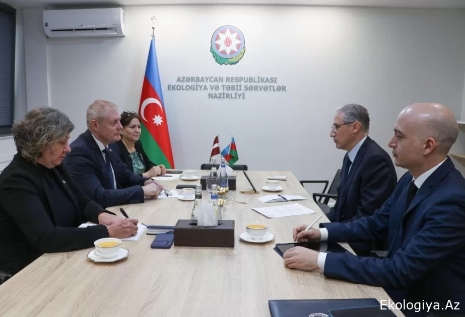 Ekologiya və təbii sərvətlər naziri ilə Latviyanın ölkəmizdəki səfiri COP29-a hazırlıqla bağlı fikir mübadiləsi aparıblar