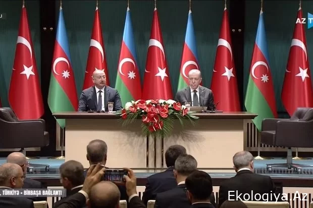 Azərbaycan-Türkiyə prezidentləri mətbuata bəyanatlarla çıxış ediblər - FOTO