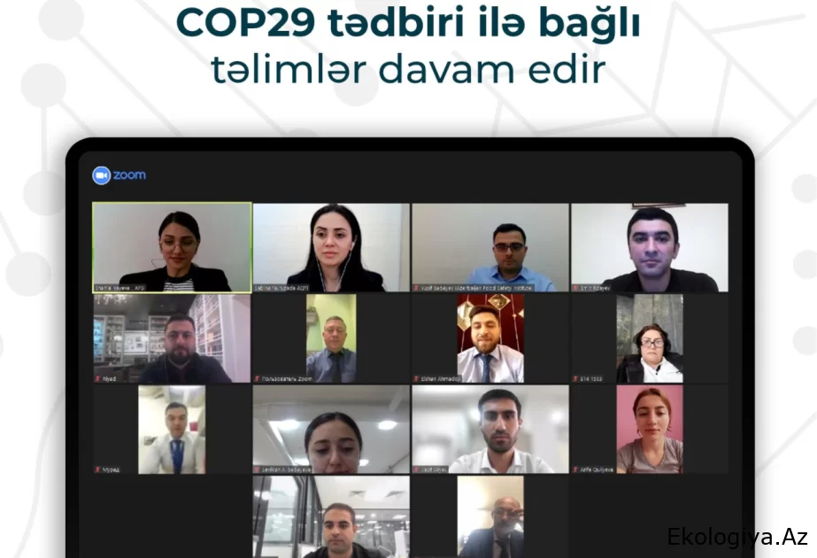 COP29-la əlaqədar ticarət və ictimai iaşə müəssisələrinin əməkdaşları üçün təlim keçirilib