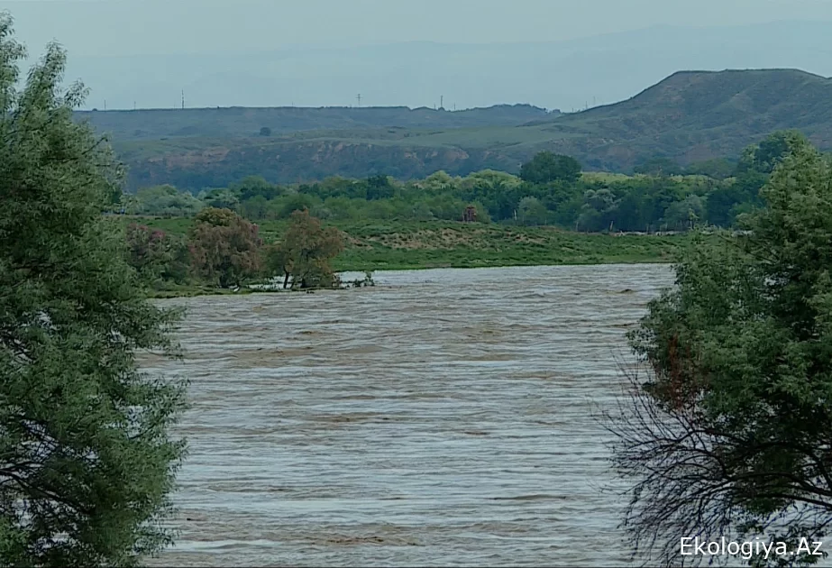 Kür çayındakı Avtomat Hidrometeoroloji Məntəqədən REPORTAJ - FOTO