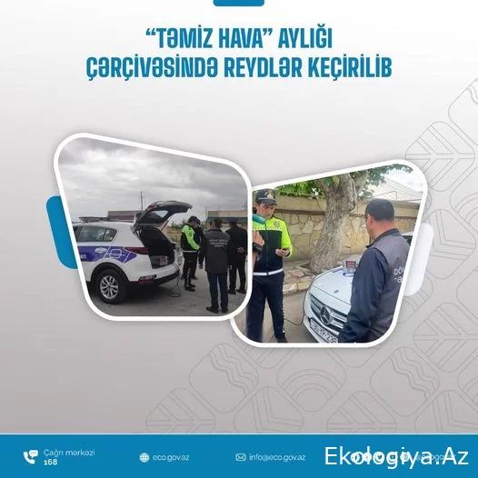 BDYPİ və DETX-nin əməkdaşları tərəfindən “Təmiz hava” aylığı çərçivəsində birgə reyd keçirilib