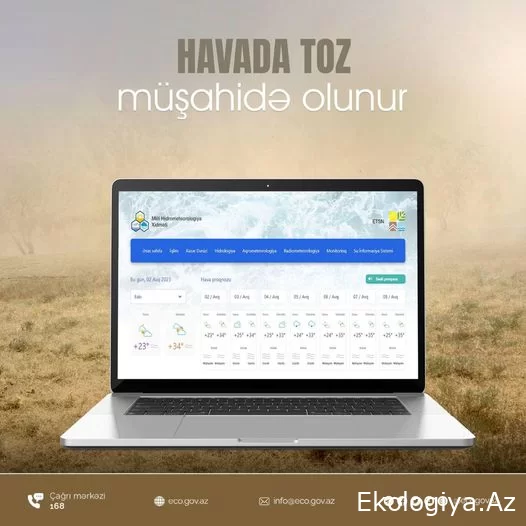 Bakı və Abşeron yarımadasında havada tozun miqdarı normadan 2 dəfə çoxdur