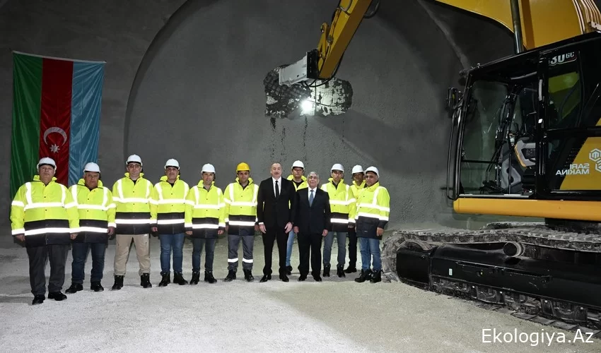Prezident Əhmədbəyli-Füzuli-Şuşa avtomobil yolunda birinci tunelin açılışında İŞTİRAK ETDİ - FOTO