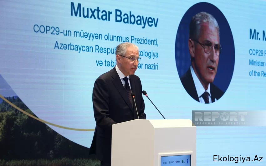 Muxtar Babayev: Dünyanın narahat edən problemlərdən biri iqlim dəyişikliyidir