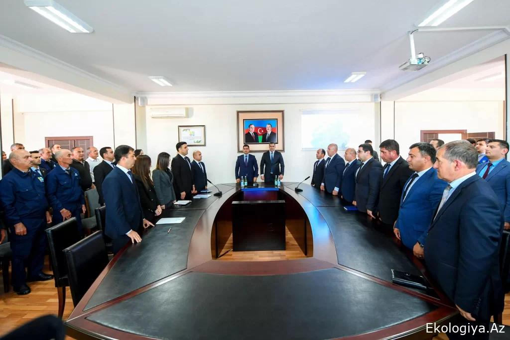 Naxçıvan Ekologiya və Təbii Sərvətlər Nazirliyi işçiləri peşə bayramını qeyd edib - FOTO