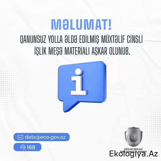 Dövlət Ekoloji Təhlükəsizlik Xidmətinin əməkdaşları bu rayonlarda ağac emalı sexlərində qanunsuzluqlar aşkarladı