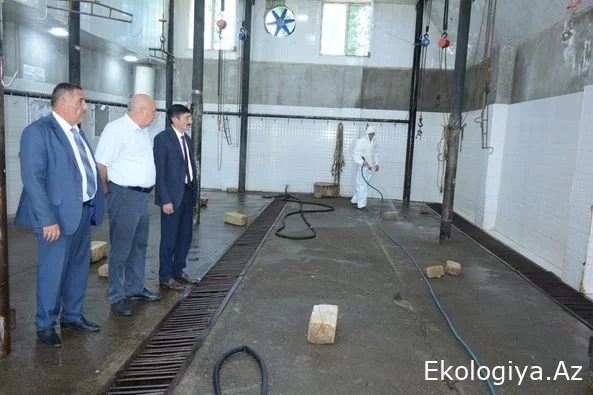 Tərtərdə Qurban bayramı ilə əlaqədar kəsim məntəqəsi dezinefksiya edilib - FOTO