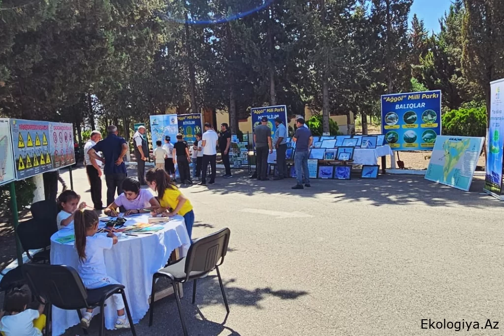 Ətraf Mühüt günü ilə əlaqədar olaraq Ağgöl Milli Parkında sərgi keçirilib - FOTO