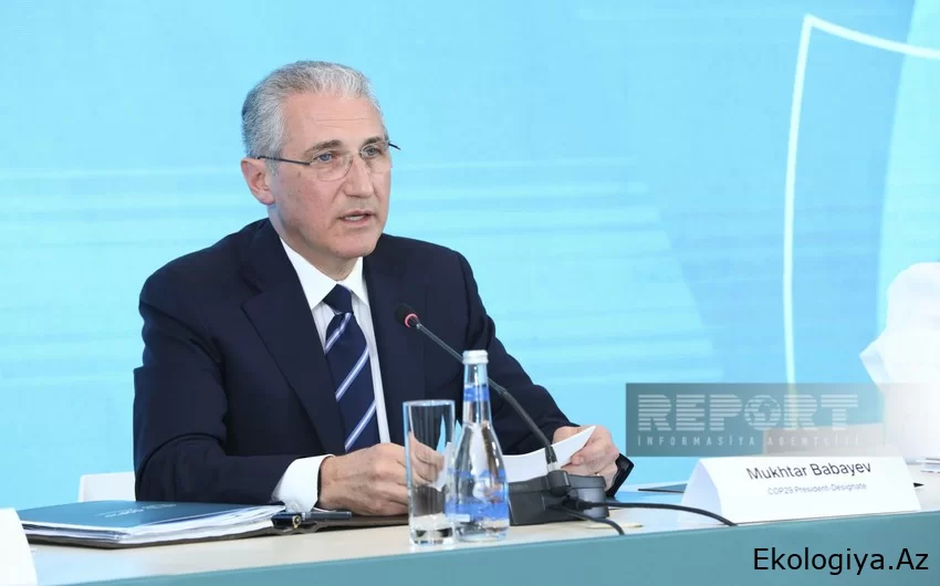 Muxtar Babayev: Azərbaycan COP29-un örnək olması üçün öhdəlik götürüb
