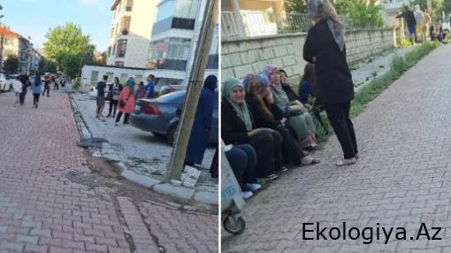 Türkiyədə zəlzələ oldu - İnsanlar küçəyə axın edib