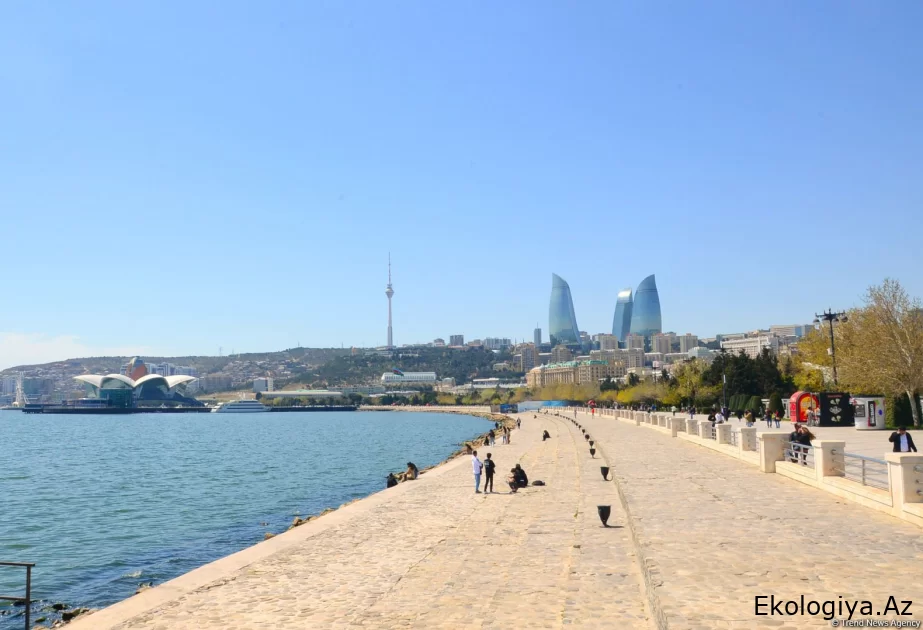 Bu gün Bakıda və Abşeron yarımadasında havanın maksimal temperaturu 34 dərəcə olub