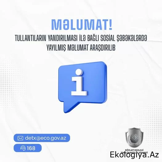 Dövlət Ekoloji Təhlükəsizlik Xidmətinin əməkdaşları araşdırdı vəzifəli şəxsə protokol tərtib edildi