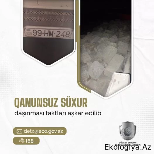 DETX-nin əməkdaşları HƏTƏKƏTƏ KEÇDİ: Onlarla yük avtomobilləri ilə yüklü müqdarda qanunsuz süxur daşıyanlar SAXLANILDI