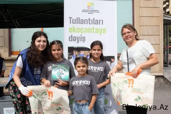Növbəti “Tullantıları ekoçantaya dəyiş” aksiyası keçirilib