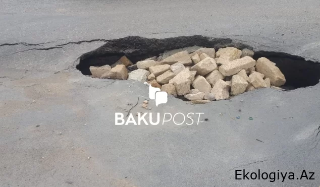 Bakı-Sumqayıt yolunun bir hissəsinin çökməsinin səbəbi məlum olub