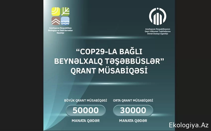 QHT-lər üçün “COP29-la bağlı beynəlxalq təşəbbüslər” qrant müsabiqəsi elan olunub