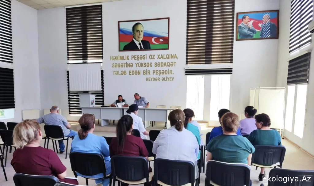 Tibbi tullantıların düzgün idarə olunması sahəsində növbəti maarifləndirici tədbirlər keçirilib - FOTO