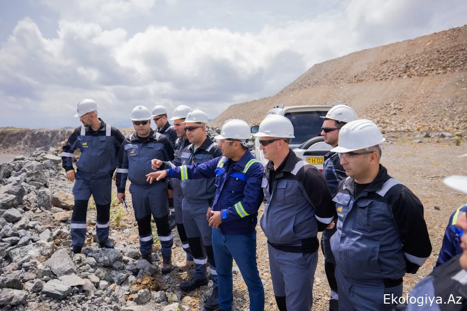 “AzerGold”un İşçi qrupu hasilatın pay bölgüsü haqqında saziş çərçivəsində Gədəbəydəki mədənlərə baxış keçirib