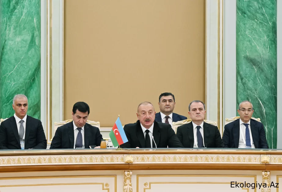 Prezident: Azərbaycan regionumuzda iqlim dəyişmələri ilə bağlı problemlərin həlli üçün Mərkəzi Asiya ölkələri ilə birgə təşəbbüsləri dəstəkləməyə hazırdır