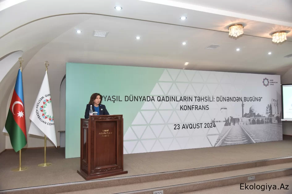 Qərbi Azərbaycan İcmasında “Yaşıl dünyada qadınların təhsili: dünəndən bu günə” mövzusunda konfrans keçirilib