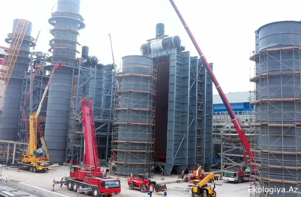 Mingəçevirdə inşa olunan elektrik stansiyasına İtaliyadan turbin və generator gətirilib