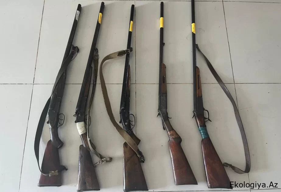 Cəlilabad sakinlərindən qanunsuz saxlanılan odlu silahlar təhvil götürülüb