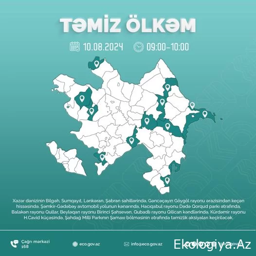 "Tullantını topla, ekoçanta apar" aksiyası keçiriləcək
