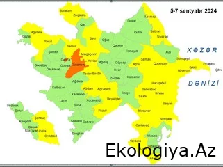 Küləkli hava şəraiti ilə bağlı sarı və narıncı xəbərdarlıq verilib