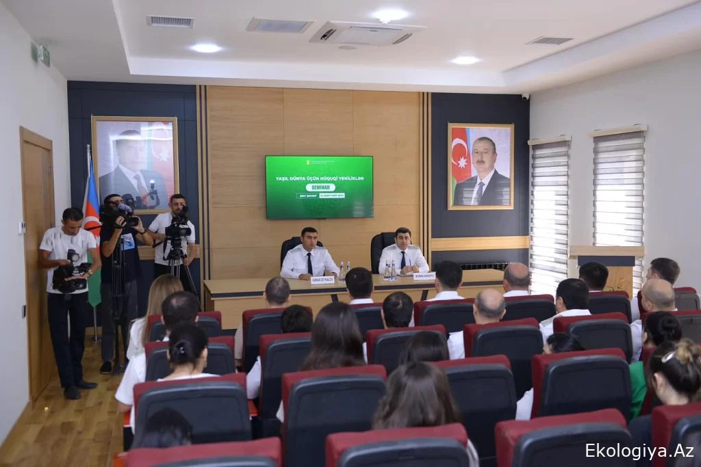 Şəki prokurorluğunda “Yaşıl dünya üçün hüquqi yeniliklər” adlı seminar keçirilib