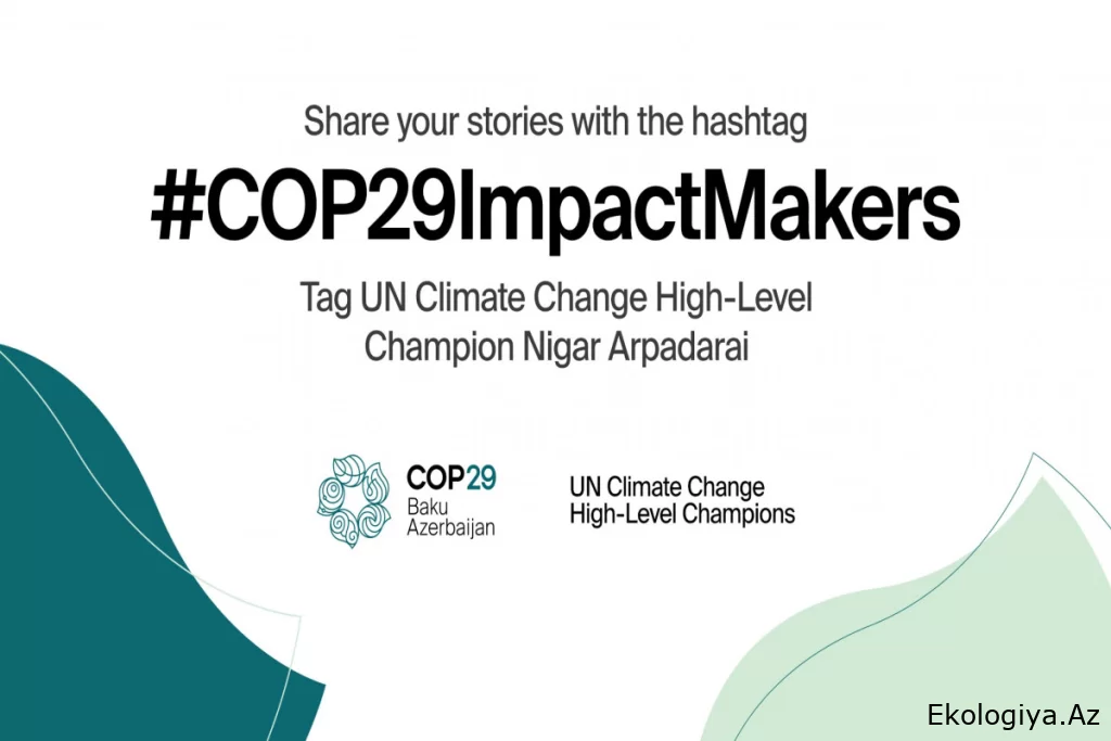 COP29-la bağlı “Fərqlilik yaradanlar” adlı qlobal kampaniyaya start verilib