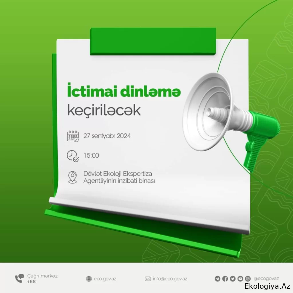 İctimai dinləmə keçiriləcək