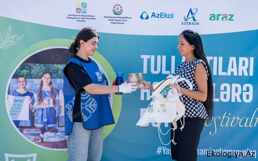 Xətai rayonunda “Tullantıları hədiyyələrə dəyiş” festivalı baş tutub