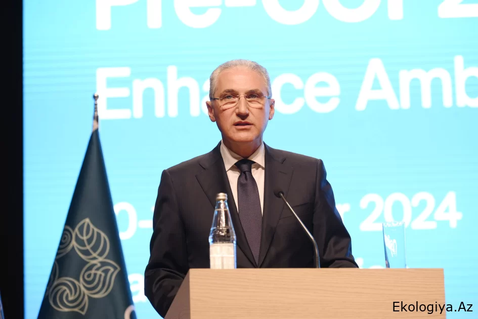 Bakıda COP29-öncəsi tədbir işə başlayıb - Nazir Prezidentin tədbir iştirakçılarına müraciətini oxuyub