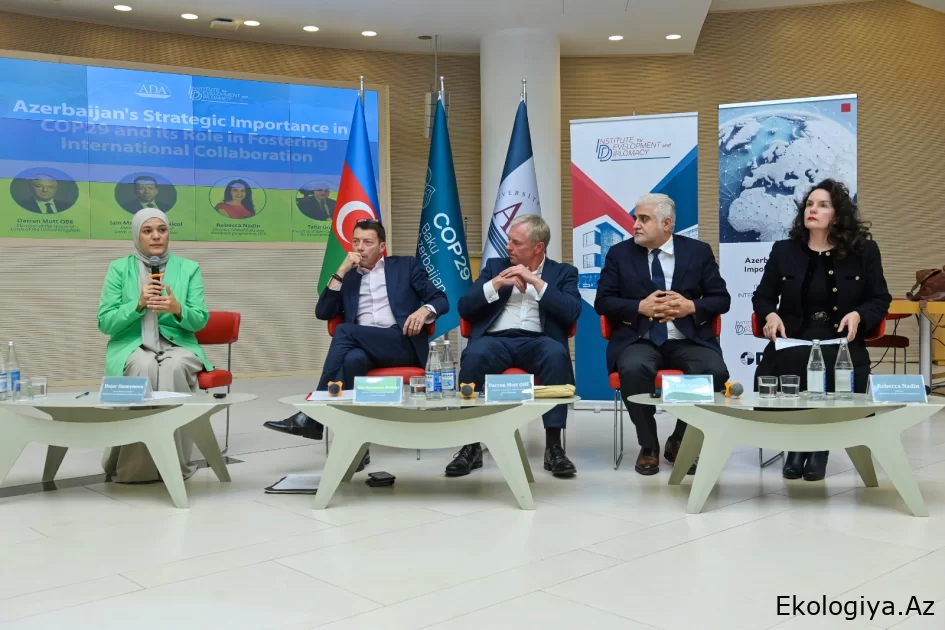 Britaniya lordları ADA Universitetində “Azərbaycanın COP29-da strateji əhəmiyyəti” adlı konfransda çıxış ediblər
