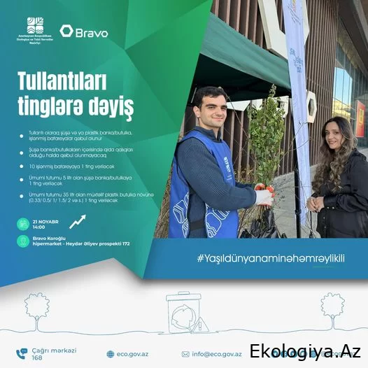 Növbəti “Tullantıları tinglərə dəyiş” aksiyası keçiriləcək