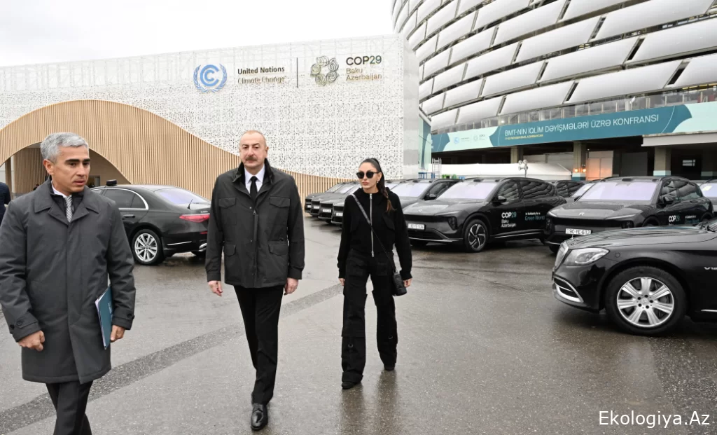 Prezident İlham Əliyev Bakı Olimpiya Stadionunun ərazisində COP29-la bağlı yaradılan şəraitlə tanış olub  YENİLƏNİB