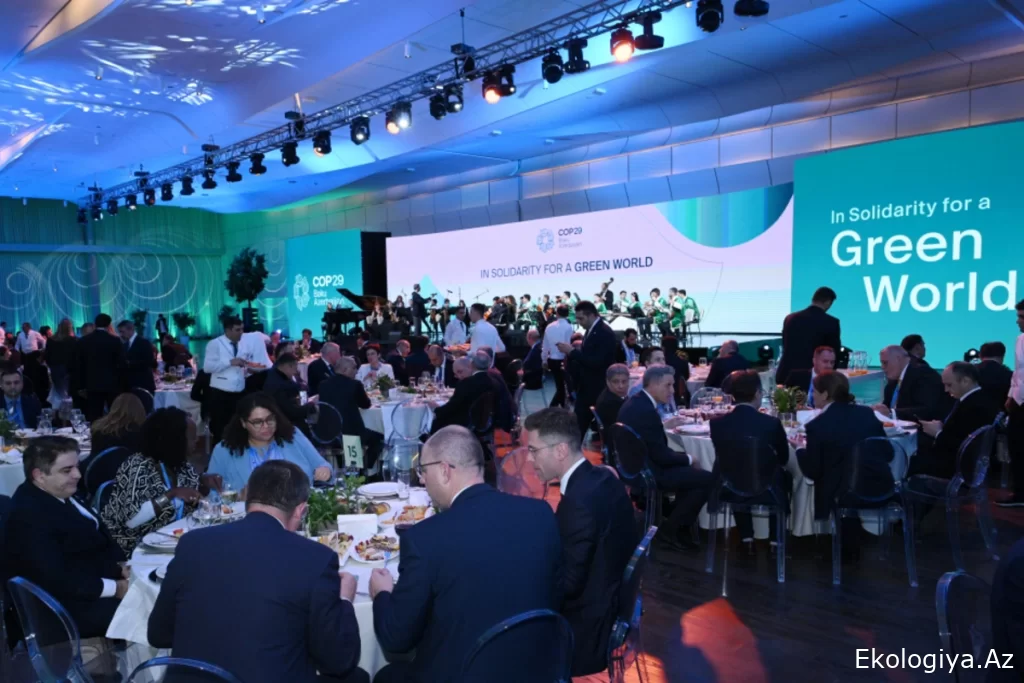 COP29-da iştirak edən nümayəndə heyətlərinin şərəfinə Heydər Əliyev Mərkəzində ziyafət verilib