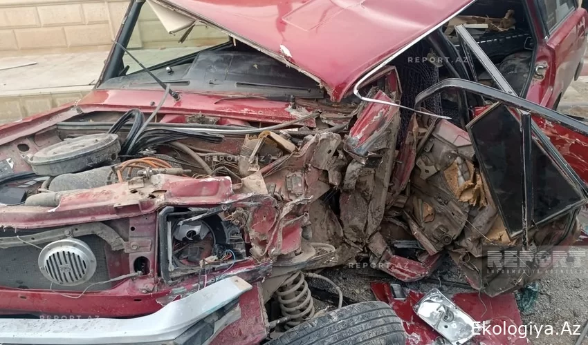 Tovuzda ağır qəza: 1 ölü, 5 yaralı var