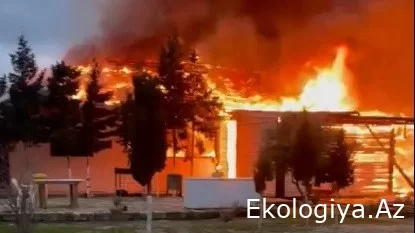 Türkanda məşhur restoran – “Həci bağı” yandı – qəsd ola bilər? – Foto